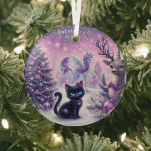 Verzauberte Weihnachtsverzierung Ornament Aus Glas