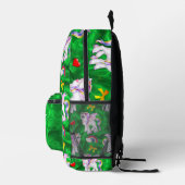 Verzauberte Wiesen: Einhorn Dreams Green Bedruckter Rucksack (Rechts)