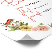 Verzauberte Wildblume Mushroom Mama Osa Bar Poster (Ecke)