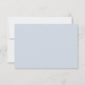 Verzauberte Winterhochzeit Dankeskarte (Rückseite)