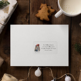 Verzauberte Winterschüssel, Brauch Adressaufkleber