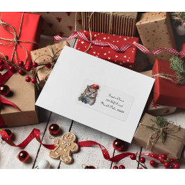 Verzauberte Winterschüssel, Brauch Adressaufkleber