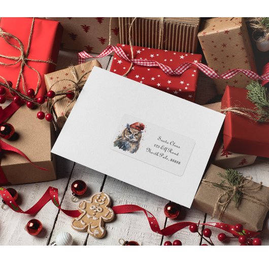 Verzauberte Winterschüssel, Brauch Adressaufkleber