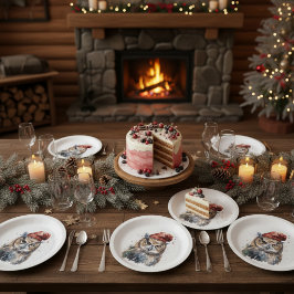 Verzauberte Winterschüssel, Brauch Pappteller