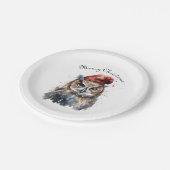 Verzauberte Winterschüssel, Brauch Pappteller (Schrägansicht)