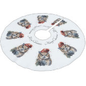 Verzauberte Winterschüssel, Brauch Polyester Weihnachtsbaumdecke (Schrägansicht)