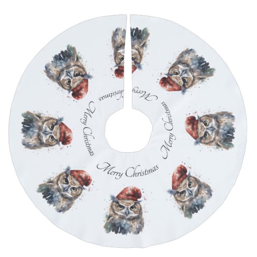 Verzauberte Winterschüssel, Brauch Polyester Weihnachtsbaumdecke (Vorderseite)