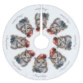 Verzauberte Winterschüssel, Brauch Polyester Weihnachtsbaumdecke (Vorderseite)