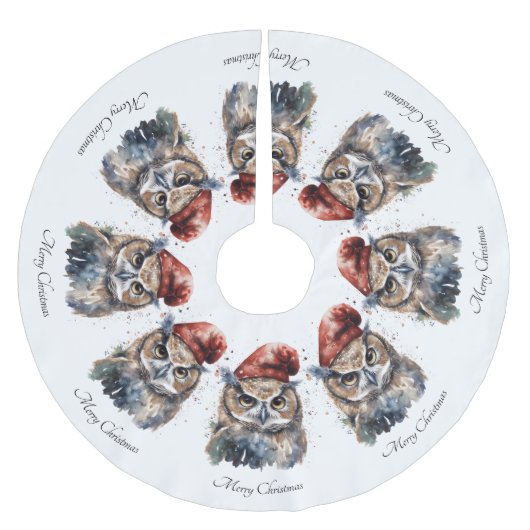 Verzauberte Winterschüssel, Brauch Polyester Weihnachtsbaumdecke (Vorderseite)