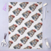 Verzauberte Winterschüssel, Brauch Seidenpapier (Basteln)