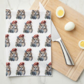 verzauberte Winterschüssel Geschirrtuch (Viertel Falte)