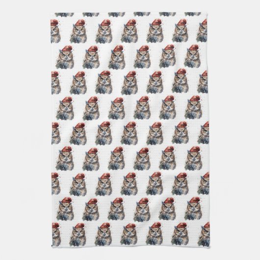 verzauberte Winterschüssel Geschirrtuch (Vertikal)