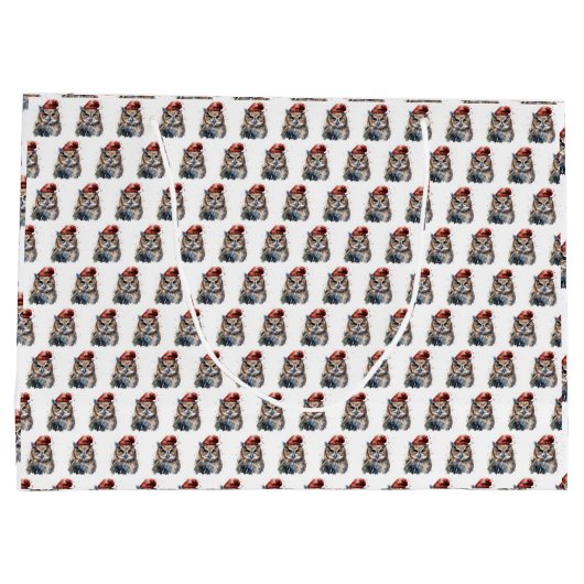 verzauberte Winterschüssel Große Geschenktüte (Rückseite)