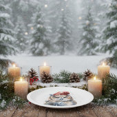 verzauberte Winterschüssel Pappteller