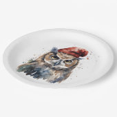 verzauberte Winterschüssel Pappteller (Schrägansicht)