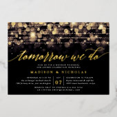 Verzauberter Abend | Abendessen Probe Folieneinladung (Vorderseite)