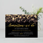 Verzauberter Abend | Abendessen Probe Folieneinladung (Stehend vorne)