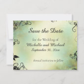 Verzauberter Abend Deko Leaf Save the Date (Vorderseite)