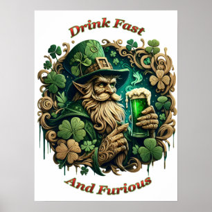 Verzauberter Abend mit Ale Ein Toast des Leprechau Poster