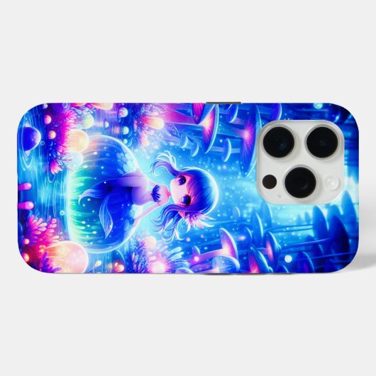 Verzauberter Abyss- Chibi-Meerjungfrau-Glühen Case-Mate iPhone Hülle (Rückseite (Horizontal))