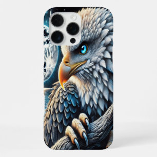 Verzauberter Adler beobachtet mondbeschienene Meer iPhone 16 Pro Max Hülle