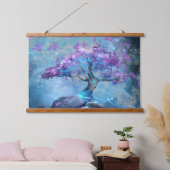 Verzauberter Baum Wandteppich Mit Holzrahmen (Schlafzimmer)