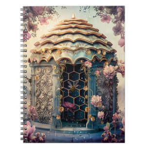 Verzauberter Bienen-Garten Fantasy (3) Notizblock
