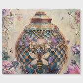 Verzauberter Bienen-Garten-Fantasy (6) Geschenkpapier (Flach)