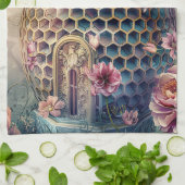 Verzauberter Bienen-Garten-Fantasy (7) Geschirrtuch (Gefaltet)