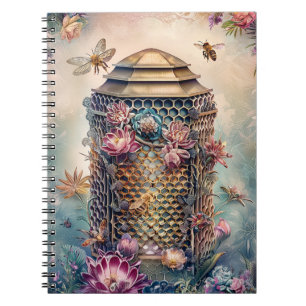 Verzauberter Bienengarten Fantasy (1) Notizblock
