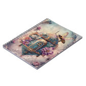 Verzauberter Bienengarten Fantasy (2) Notizblock (Linke Seite)