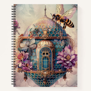 Verzauberter Bienengarten Fantasy (2) Notizblock