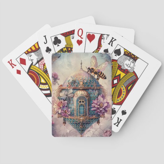 Verzauberter Bienengarten Fantasy (2) Spielkarten (Rückseite)
