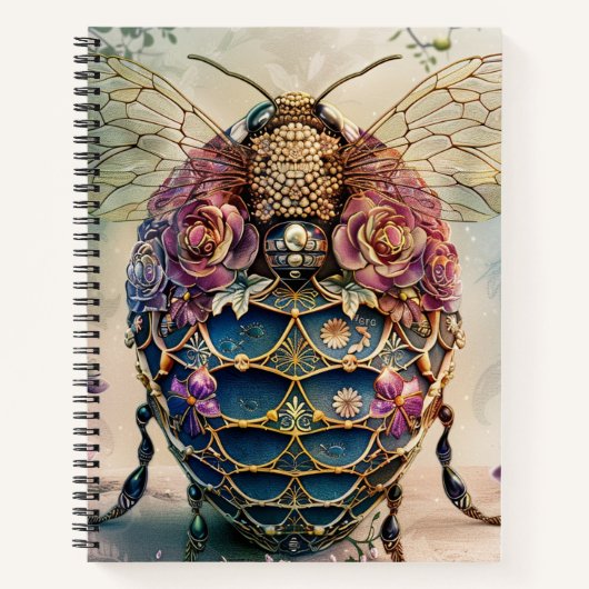 Verzauberter Bienengarten Fantasy (4) Notizblock (Vorderseite)