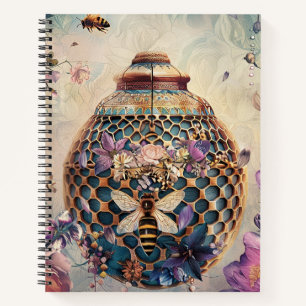Verzauberter Bienengarten Fantasy (6) Notizblock