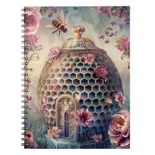 Verzauberter Bienengarten Fantasy (7) Notizblock (Vorderseite)