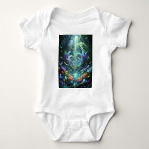 Verzauberter biolumineszenter Wald Magischer Dschu Baby Strampler