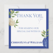 Verzauberter blauer Garten Danke (Vorderseite)