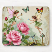 Verzauberter Blumenfeeengarten Mousepad (Vorne)