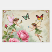 Verzauberter Blumenzauberfeengarten Geschenkpapier Set (Vorderseite)