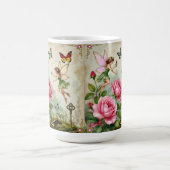 Verzauberter Blumenzauberfeengarten Kaffeetasse (Mittel)