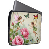 Verzauberter Blumenzauberfeengarten Laptopschutzhülle (Vorne Rechts)