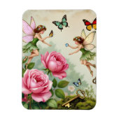 Verzauberter Blumenzauberfeengarten Magnet (Vertikal)