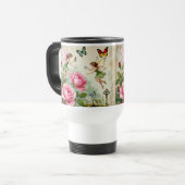 Verzauberter Blumenzauberfeengarten Reisebecher (Vorderseite Links)