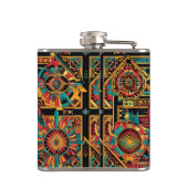 Verzauberter Cobalt "Aztec Dream" Flasenwrap Flachmann (Rückseite)