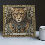 Verzauberter Cougar Spirit individuell anpassbares Fliese<br><div class="desc">Tauchen Sie ein in das mystische Reich unserer verzauberten Keramik Cougar Spirit Tile. Dieses strahlende Altarbild-Artefakt besticht durch eine majestätisch verzierte Cougar, ein Symbol für Kraft, Mut und spirituelle Führung. Jede Kachel ist akribisch gefertigt und kombiniert Elemente von fröhlichem Optimismus, Stammesverzierungen und Teppichpunk's eklektische Designphilosophie. Diese Symphonie der Ästhetik präsentiert...</div>