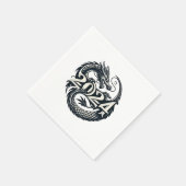 Verzauberter Drache, der 2024 angenommen wurde Serviette (Ecke)