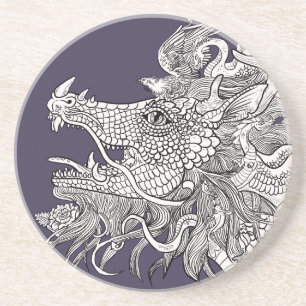 Verzauberter Drache Getränkeuntersetzer