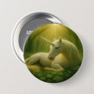 Verzauberter Einhorn-Knopf Button