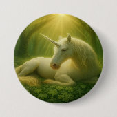 Verzauberter Einhorn-Knopf Button (Vorderseite)